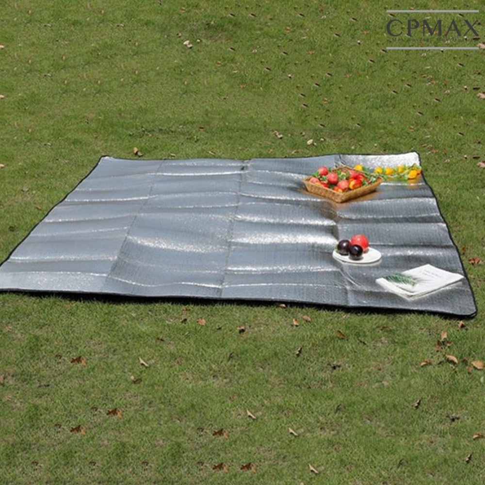 野餐防潮墊 野餐墊 防潮墊 雙層加厚 雙面鋁膜 鋁箔野餐布【O75】