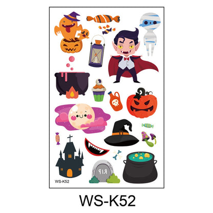 Halloween Tattoo Sticker Waterproof Tattoo Cartoon Halloween Tattoo Sticker [H28]