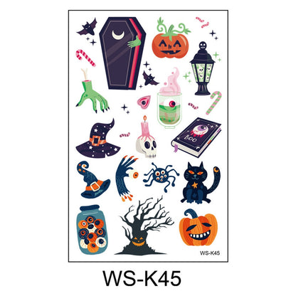 Halloween Tattoo Sticker Waterproof Tattoo Cartoon Halloween Tattoo Sticker [H28]