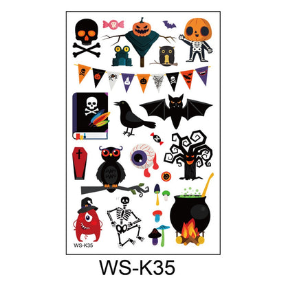 Halloween Tattoo Sticker Waterproof Tattoo Cartoon Halloween Tattoo Sticker [H28]