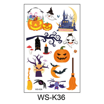 Halloween Tattoo Sticker Waterproof Tattoo Cartoon Halloween Tattoo Sticker [H28]