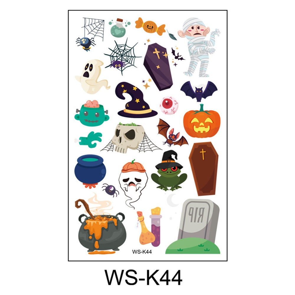 Halloween Tattoo Sticker Waterproof Tattoo Cartoon Halloween Tattoo Sticker [H28]