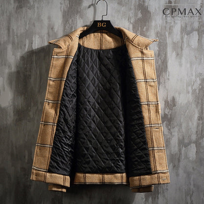 Korean style autumn and winter woolen plaid thickened jacket trendy jacket [C228]